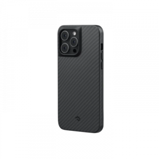 Противоударный чехол Pitaka MagEZ Pro 3 для iPhone 14 Pro (6.1") черно-серый кевлар (арамид)