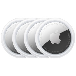Трекер Apple AirTag белый/серебристый 4 шт.